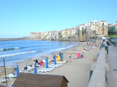 Beach front of Cefal&ugrave;.